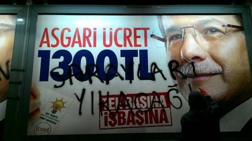 ÇANAKKALE,de AKP tepkisi billboardlara yansıdı