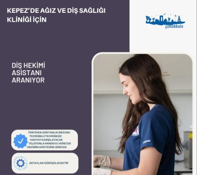 Diş Hekim Asistanı Aranıyor. Mesajınızı instagram hesabımdan iletiniz gokhanbayram.17