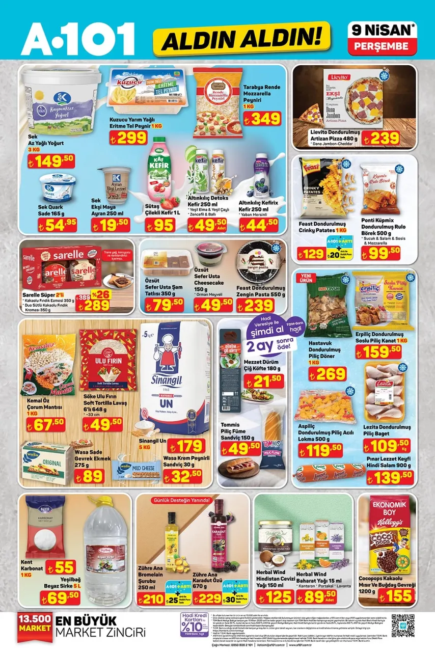 A101 İNDİRİM KATALOĞU 9 NİSAN 2026 YARIN SATIŞTA || A101 Aldın Aldın Aktüel Afişi Bu Hafta Neler Getiriyor?