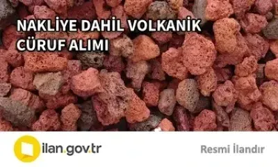 NAKLİYE DAHİL VOLKANİK CÜRUF ALIMI