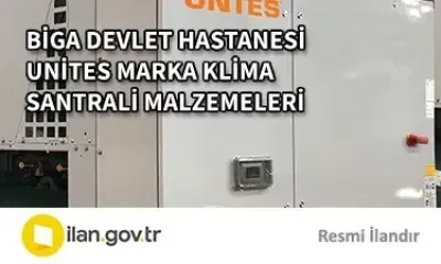 BİGA DEVLET HASTANESİ UNİTES MARKA KLİMA SANTRALİ MALZEMELERİ