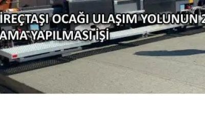 18 MART ÇAN TS KİREÇTAŞI OCAĞI ULAŞIM YOLUNUN 2 ETAP BETONARME KAPLAMA YAPILMASI İŞİ