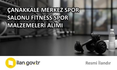 ÇANAKKALE MERKEZ SPOR SALONU FİTNESS SPOR MALZEMELERİ ALIMI