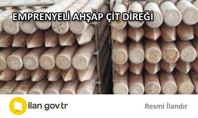 EMPRENYELİ AHŞAP ÇİT DİREĞİ