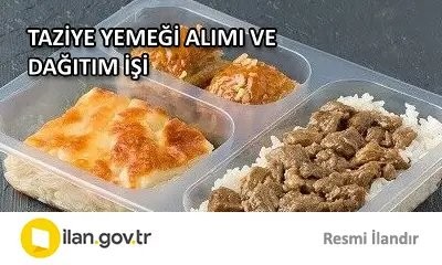 TAZİYE YEMEĞİ ALIMI VE DAĞITIM İŞİ