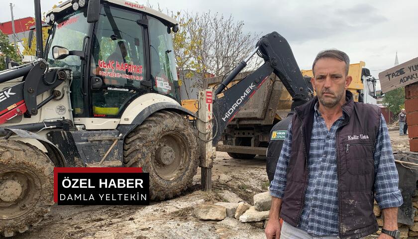 Çanakkale Kalabaklı yangının ardından selle mücadele ediyor