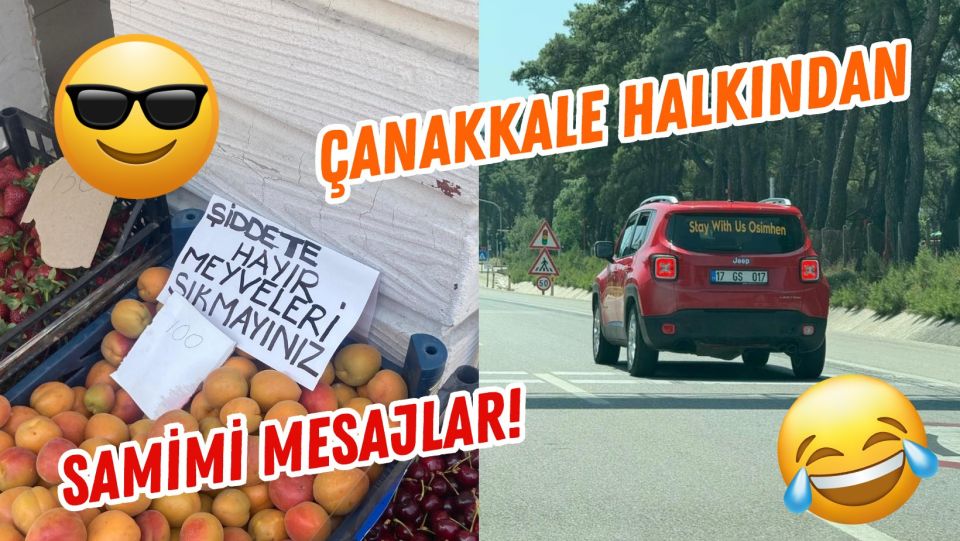 Çanakkale'de hayat mizahla akıyor: Ruh haline göre açılan dükkanlar, borçlu gelin arabaları ve şiddetsiz meyve tezgahları!