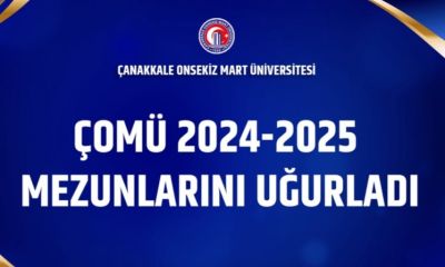 ÇOMÜ’de mezuniyet coşkusu 8000 öğrenci kep attı