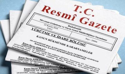 Resmi Gazete'de bugün neler var?