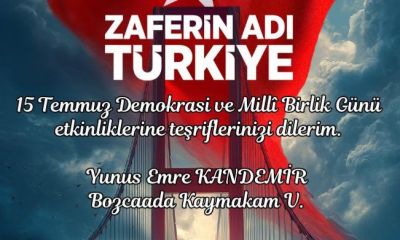 Bozcaada’da 15 Temmuz programı belli oldu