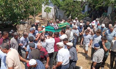 Sazak Köyü İmamı Yaşar Yavuz’un annesi son yolculuğuna uğurlandı