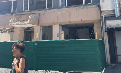 Çanakkale Polis Evi'nin yıkımı devam ediyor