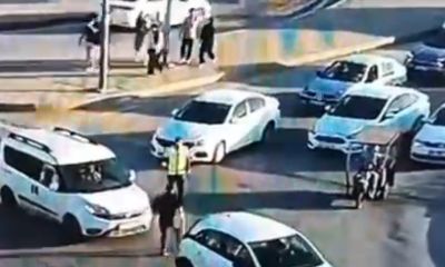 Polise sopayla saldırdı