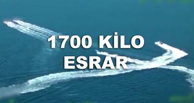 Denizdeki uyuşturucu kovalamacasında bin 700 kiloluk esrar ele geçirildi