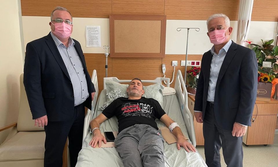 Güneşhan ve Gürbüz'den Muhtaroğlu'na geçmiş olsun ziyareti