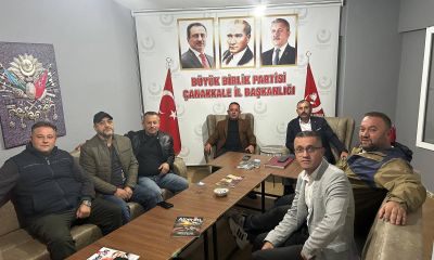 Büyük Birlik Partisi Çanakkale İl Teşkilatı aylık istişare toplantısını gerçekleştirdi