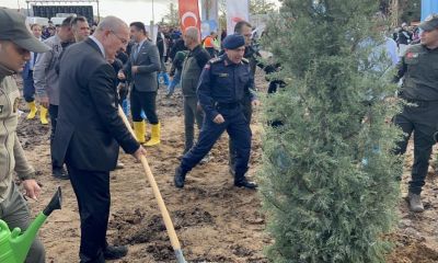 Çanakkale’de Milli Ağaçlandırma Günü çerçevesinde fidanlar toprakla buluştu   