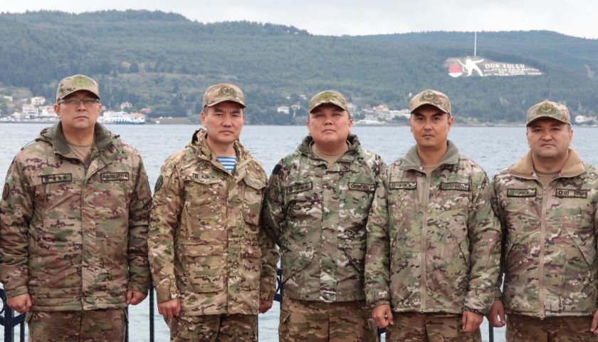 Gelibolu'daki Yıldırım-2025 Tatbikatına katılan Kazakistan Silahlı Kuvvetleri Heyetinden Çanakkale'de ziyaretler