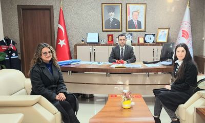 Genç çiftçi Nida Elif Selci’den Tarım Müdürü’ne ziyaret