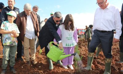 Bayramiç’te fidanlar toprakla buluştu