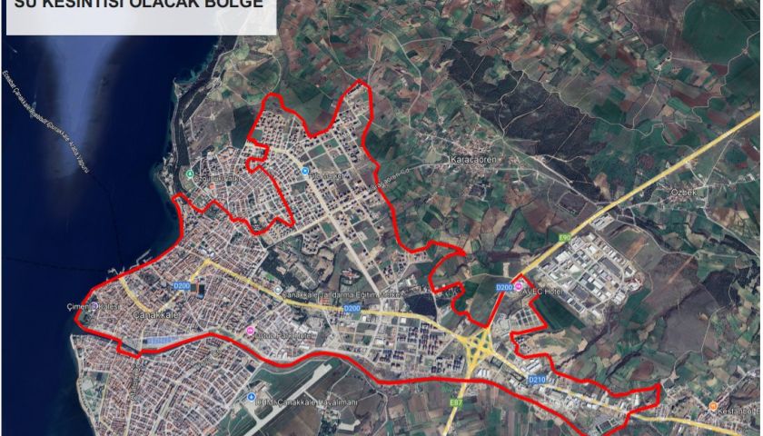 Su kesintisine dikkat!