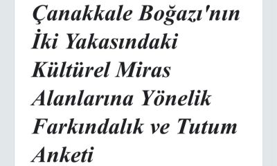 Çanakkale Boğaz Turu rotası için anket düzenlendi.