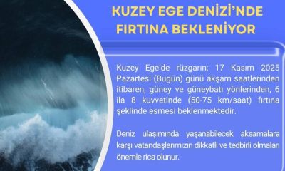 Çanakkale Valiliğinden fırtına uyarısı!