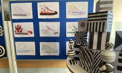 Cevatpaşa Ortaokulu’nda Temel Tasarım Çalışmaları Sergisi ilgi gördü