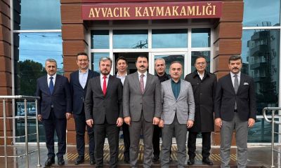 Ayvacık Kaymakamı’na üst düzey nezaket ziyareti