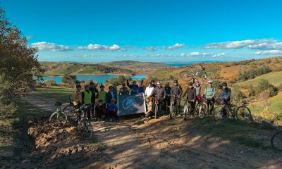 Lapseki Dumanlıdağ’da Römorklu Dağ Bisikleti Turu büyük ilgi gördü