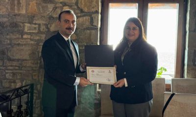 Eceabat’ta TSM Başkanı Uzm. Dr. Müge Meriç’e veda yemeği