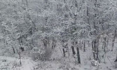 Yenice, Çan ve Lapseki'de yüksek kesimler beyaza büründü