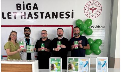 Biga Devlet Hastanesi’nde Serviks Kanseri Farkındalık Standı Açıldı