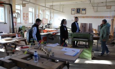 Yenice’de İlçe Milli Eğitim Müdürü’nden mobilya atölyesine ziyaret
