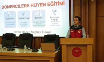 Halk sağlığı için dönercileri gıda eğitimi verildi