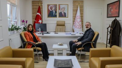 Murat Akagündüz’den İl Milli Eğitim Müdürü Mine Hayta’ya Ziyaret