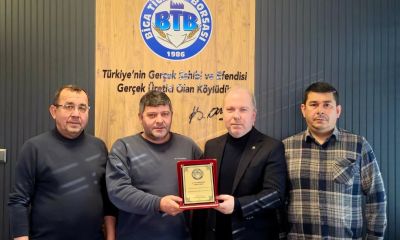 Biga Ticaret Borsası’ndan üyelere teşekkür ziyareti