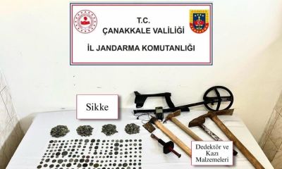 Çanakkale'de tarihi eser kaçakçılığı operasyonu   