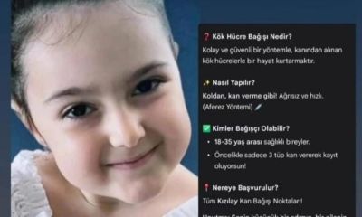 8 Yaşındaki Esila Sare İçin Kök Hücre Donörü Çağrısı