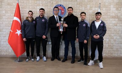 Türkiye Şampiyonu ÇOMÜ Wushu Takımı’ndan Rektör Erenoğlu’na Ziyaret