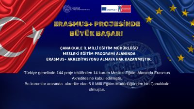 Çanakkale MEB’e Erasmus+ Mesleki Eğitim Akreditasyonu