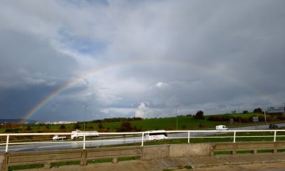 Çanakkale’de Gökkuşağı Büyüledi