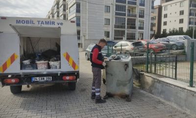 Kepez Belediyesi’nden çöp konteynerlerine bakım seferberliği