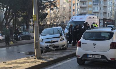 Atatürk Caddesinde trafik kazası