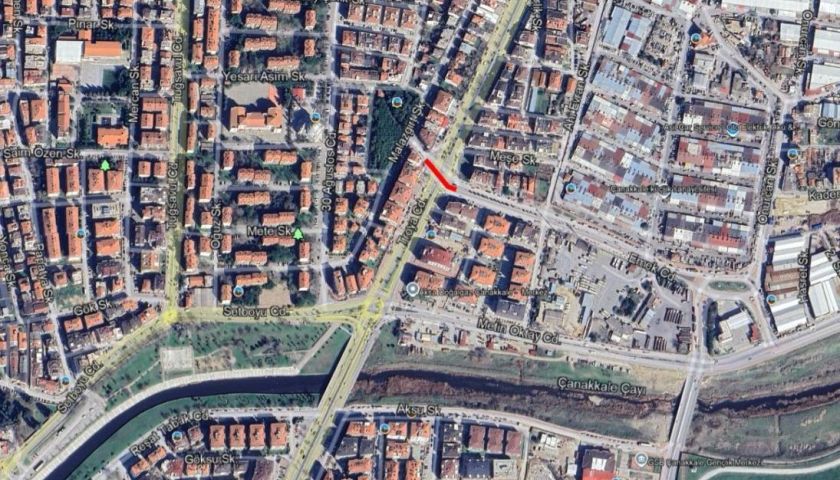 Çanakkale Belediyesinden yol çalışması bilgilendirmesi