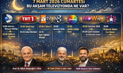 07 Mart 2026 Cumartesi TV Yayın Akışı: Bu Akşam Televizyonda Ne Var? Dizi ve Program Rehberi