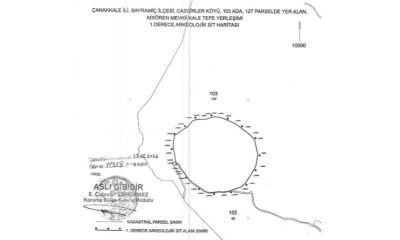 Bayramiç Kale Tepe Arkeolojik Sit Alanı İlan Edildi