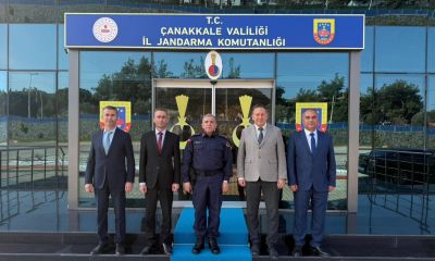 ÇARO Heyeti, Çanakkale İl Jandarma Komutanı Albay Cemalettin Akyüz’ü Ziyaret Etti