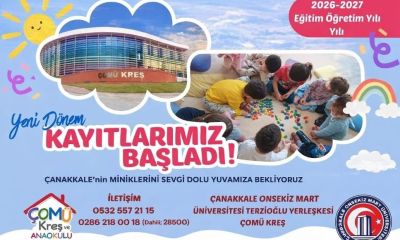 ÇOMÜ Kreş ve Anaokulu’nda 2026-2027 Eğitim Öğretim Yılı kayıtları başladı
