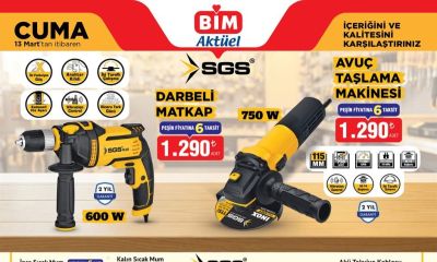 BİM 13 Mart Cuma Aktüel Kataloğu'nda ev tadilatı ürünleri ön planda!